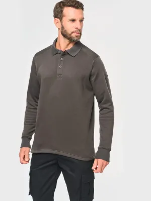 Men's polo neck sweatshirt