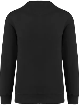 Unisex round neck sweatshirt – Black