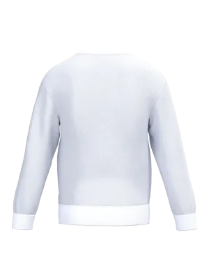 Sudadera de cuello redondo infantil – White