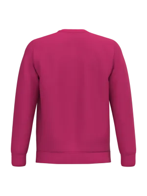Crew neck sweatshirt – Fuchsia