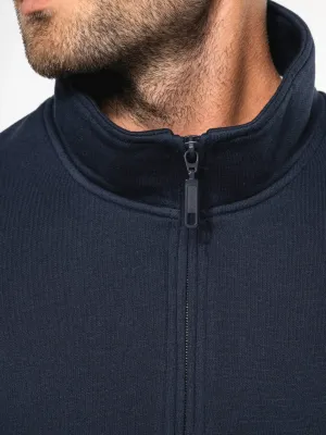 Zipped neck sweatshirt
