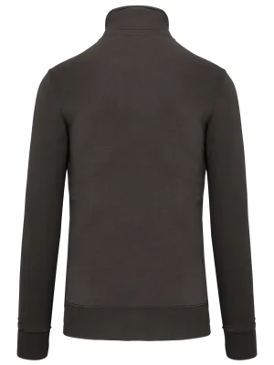 Zipped neck sweatshirt – Dark Grey
