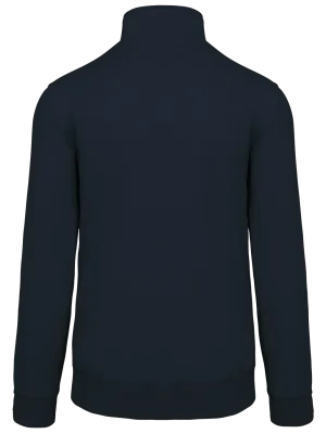 Zipped neck sweatshirt – Navy