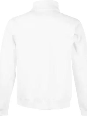 Premium Zip Neck Sweatshirt (62-032-0) – White