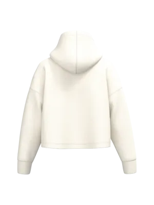 Sudadera corta con capucha de mujer – Coconut Milk