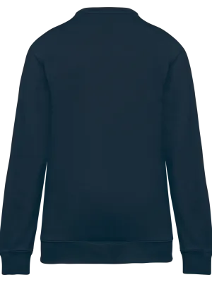 Sweat-shirt Day To Day zip poche contrastée unisexe – Navy / Royal Blue