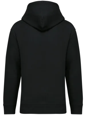 Sudadera sostenible con capucha y hombros caídos French Terry unisex – Black