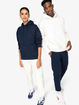 Sudadera sostenible con capucha y hombros caídos de felpa cepillada unisex