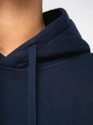 Sudadera sostenible con capucha y hombros caídos de felpa cepillada unisex