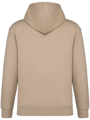 Sudadera sostenible con capucha y hombros caídos de felpa cepillada unisex – Wet Sand
