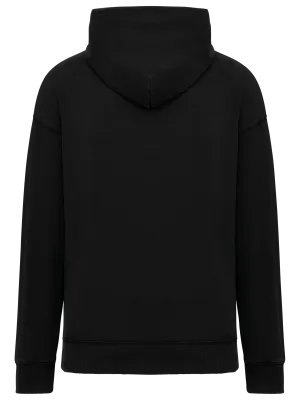 Sweat-shirt écoresponsable à capuche délavé oversize unisexe – Washed black