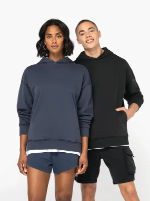 Sweat-shirt écoresponsable à capuche délavé oversize unisexe