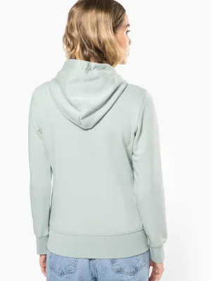 Sudadera ecorresponsable con capucha de mujer