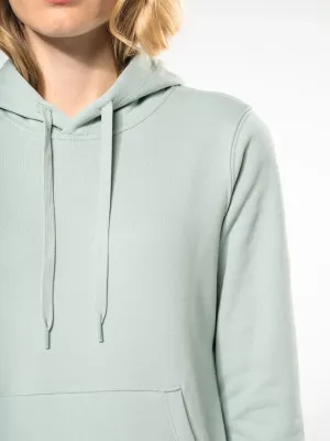 Sudadera ecorresponsable con capucha de mujer