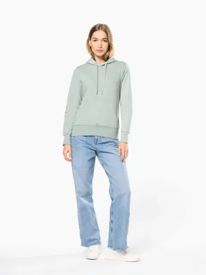Sudadera ecorresponsable con capucha de mujer