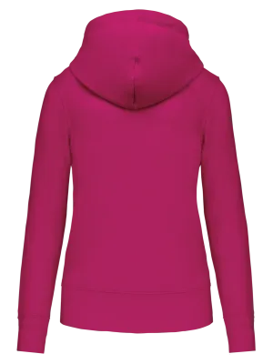 Sudadera ecorresponsable con capucha de mujer – Fuchsia