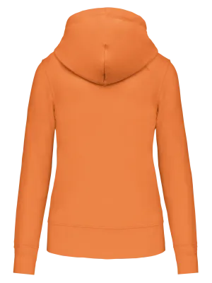 Sudadera ecorresponsable con capucha de mujer – Light Orange
