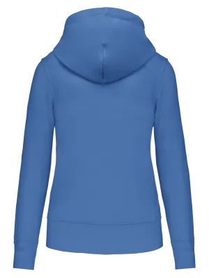 Sudadera ecorresponsable con capucha de mujer – Light Royal Blue