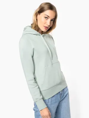 Sudadera ecorresponsable con capucha de mujer