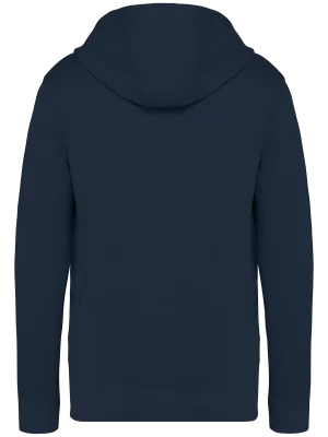 Eco-friendly unisex French Terry hooded sweatshirt – Washed Navy Blue