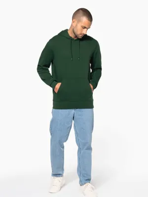 Sudadera ecorresponsable con capucha de hombre