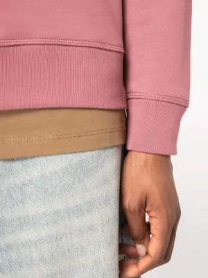 Eco-friendly ladies' dropped shoulders round neck sweatshirt