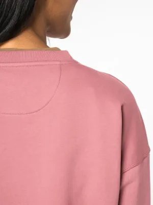 Eco-friendly ladies' dropped shoulders round neck sweatshirt