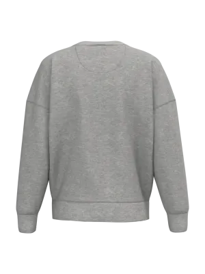 Eco-friendly ladies' dropped shoulders round neck sweatshirt – Moon Grey Heather
