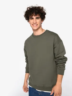 Sweat-shirt écoresponsable à col rond oversize unisexe