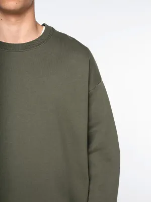 Sweat-shirt écoresponsable à col rond oversize unisexe