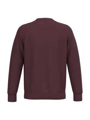 Sweat-shirt écoresponsable à col rond unisexe – Dark Cherry