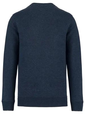 Sweat-shirt écoresponsable à col rond unisexe – Navy Blue Heather