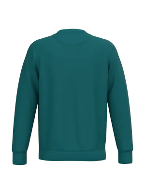 Sweat-shirt écoresponsable à col rond unisexe – Peacock Green