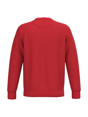 Sweat-shirt écoresponsable à col rond unisexe – Poppy Red