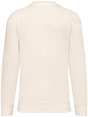 Sweat-shirt écoresponsable à col rond unisexe – Raw Natural