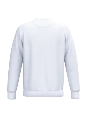 Sweat-shirt écoresponsable à col rond unisexe – White
