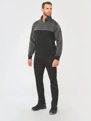 Sweat-shirt écoresponsable col zippé unisexe