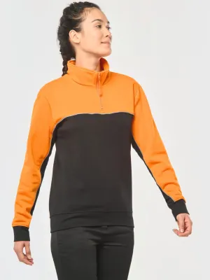 Sweat-shirt écoresponsable col zippé unisexe