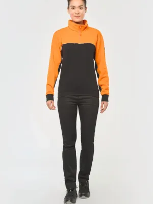 Sweat-shirt écoresponsable col zippé unisexe