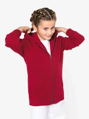 Sweat-shirt écoresponsable zippé à capuche enfant