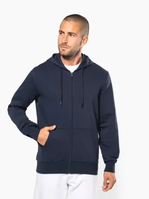 Sweat-shirt écoresponsable zippé à capuche homme
