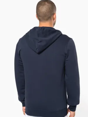 Sweat-shirt écoresponsable zippé à capuche homme
