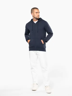 Sweat-shirt écoresponsable zippé à capuche homme