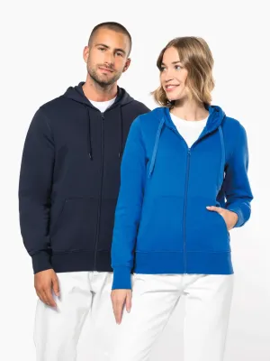 Sweat-shirt écoresponsable zippé à capuche homme