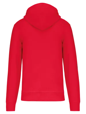 Sweat-shirt écoresponsable zippé à capuche homme – Red
