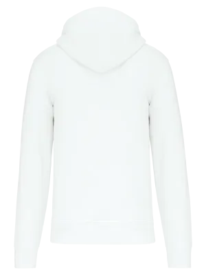 Sweat-shirt écoresponsable zippé à capuche homme – White