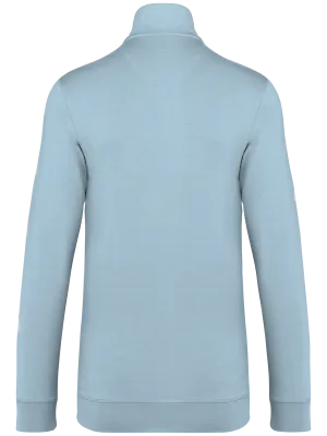 Sudadera sostenible con cremallera de modal de hombre – Aquamarine