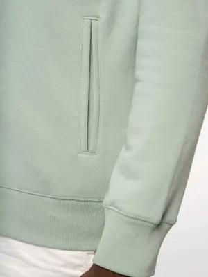 Unisex eco-friendly French Terry zipped hooded sweatshirt