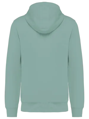 Unisex eco-friendly French Terry zipped hooded sweatshirt – Sage