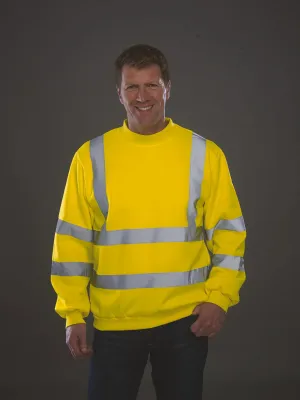 Hi-vis crew neck sweatshirt